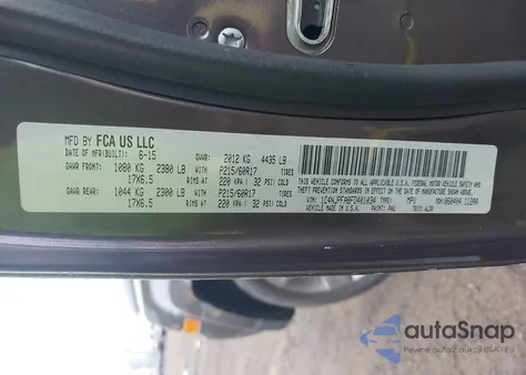 2015 Jeep Patriot High Altitude Edition из США, поврежденный, VIN 1C4NJPFA8FD401034